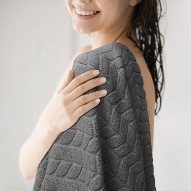 Imagem de Alusa Home Conjunto de toalhas de mão de luxo ultra macio e elegante 700 GSM (6 peças) - 100% algodão de fibra longa sem torção - notavelmente absorvente (cinza granito)