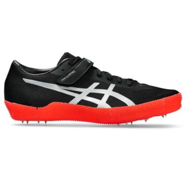 Imagem de ASICS Tênis de atletismo unissex HIGH Jump PRO 3 (R), Preto/prata pura, 37/39 BR G