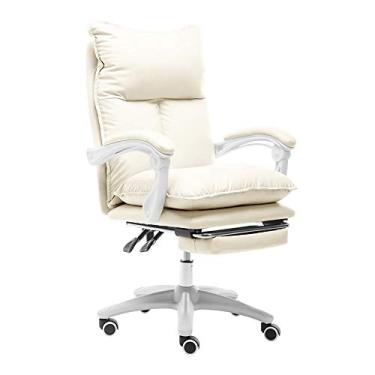 Imagem de Computador tamanho grande E-Sport com apoio para os pés alto couro PU mesa de jogos almofada dupla altura ajustável ergonômico escritório computador