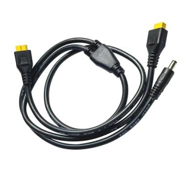 Imagem de Cabo divisor LIXINTIAN 14AWG XT60 Y, conector fêmea XT60 para conector fêmea DC5525 macho XT60 cabo adaptador de alimentação para bateria RC estação de energia solar portátil e painel solar (1 m)