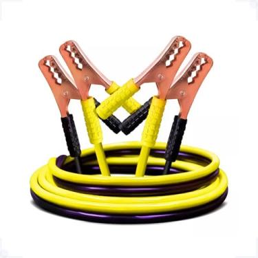 Imagem de Cabo Auxiliar de Partida Ligação Carro Chupeta 500 AMP Cabo Auxiliar Rápido com 2,20 metros e bolsa