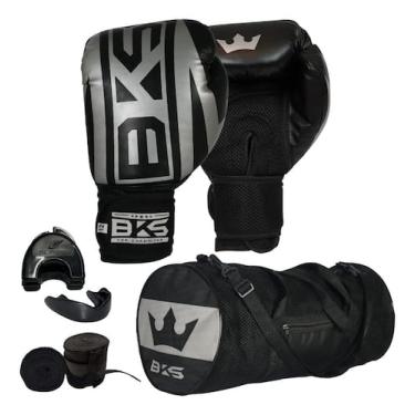 Imagem de Luva De Boxe Muay Thai Kickboxing bolsa bandagem bucal case Bks, Prate
