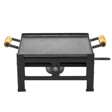 Imagem de Chapa a Álcool Fogareiro Churrasqueira 1 Boca Multiuso Bifeteira Portátil