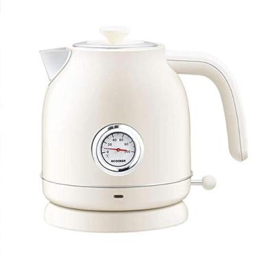 Imagem de Chaleira elétrica fervendo bule de chá aquecedor de café medidor de controle de temperatura aço inoxidável aquecimento rápido caldeira de água quente (cor: D) esperançoso