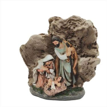 Imagem de Sagrada Família Presépio De Natal Em Resina 7cm - Magizi