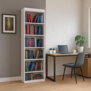 Imagem de Livreiro Encanto Aberto Para Quarto Sala De Leitura Moderna - Casa Rom