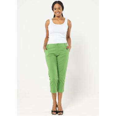Imagem de Calça Capri Pau a Pique Sarja Verde