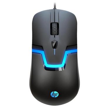 Imagem de HP Mouse para jogos RGB com fio de alto desempenho com sensor óptico, 3 botões, LED de 7 cores para computador, notebook, laptop, escritório, computador, casa