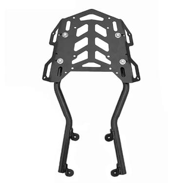 Imagem de Para Honda CB300R CB250R 18-25 Suporte traseiro de bagagem, suporte de caixa superior, capacidade de 15 kg, instalação sem perfuração, preto, liga de alumínio