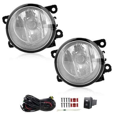 Imagem de RP Remarkable Power, Faróis de neblina para piloto 2016 2017 2018 com chicote de fiação e interruptor lente transparente H11 12V 55W conjunto de lâmpadas dianteiras FL7055