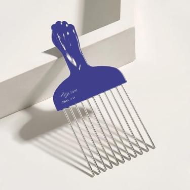 Imagem de Pente de cabeleireiro doméstico para escolher e pentear, azul