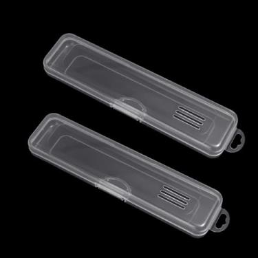 Imagem de Caixas de armazenamento de pincéis de maquiagem, caixa de plástico, transparente, portátil, lápis de sobrancelha, talheres, pauzinhos, P