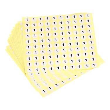 Imagem de 1 adesivo autoadesivo marcado com número 10 mm/0,4" para classificação, pacote com 15