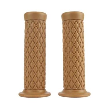 Imagem de Punhos De Guidão Vintage Retro Para Motocicletas Harley Yamaha Cafe Ra