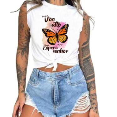 Imagem de Cropped T-Shirts Feminino Estampado - Cristã- Várias Estampas - megan 
