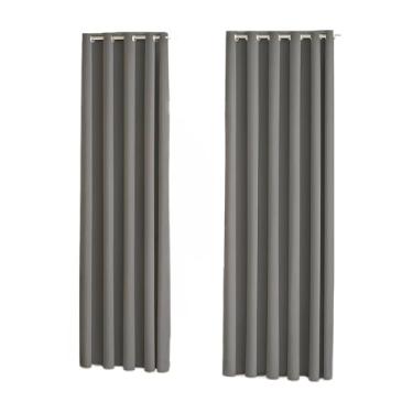 Imagem de Cortina Para Sala Ou Quarto 3,00x2,50 metros(CINZA CHUMBO)