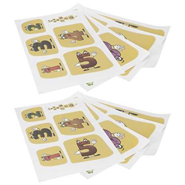 Imagem de Pssopp Adesivo de Jogo de Educação Pré-escolar Fácil de Usar Adesivo de Grade de Salto Digital para Presente de Decoração de Jardim de Infância para Família e Amigos Material de PVC