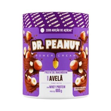 Imagem de Pasta de Amendoim Dr. Peanut Avelã 600g  Proteína Natural e Sabor Crem