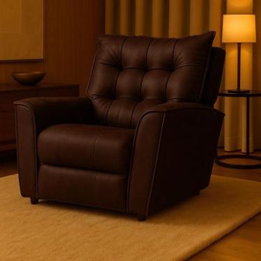 Imagem de Poltrona King Reclinável do Papai material sintético Star Confort - VS
