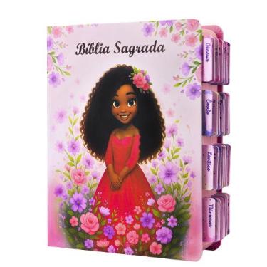 Imagem de Bíblia Sagrada Evangélica Fácil Leitura Feminina com Abas Adesivas - F
