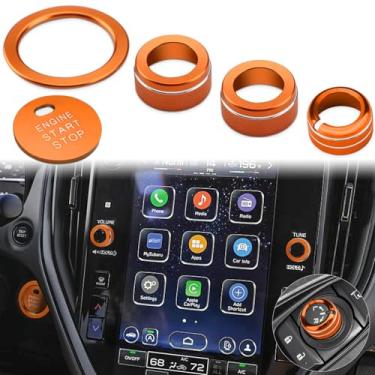 Imagem de auovo Capa de botão de ajuste de volume adequada para Subaru Crosstrek Impreza Accessories 2024 2025/2025 Forester/2020-2025 Outback Legacy/ 22-25 WRX/ 24-25 Ascent Retrovisores Anel de maçaneta (5