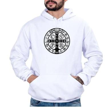 Imagem de Blusa Moletom Masculina Bolso Canguru Capuz Estampa Conforto - Campero