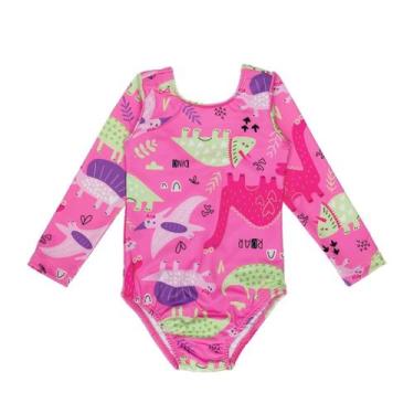 Imagem de Maiô Menina Forrado Proteção Solar Uv Natação Praia Infantil - Fofotin