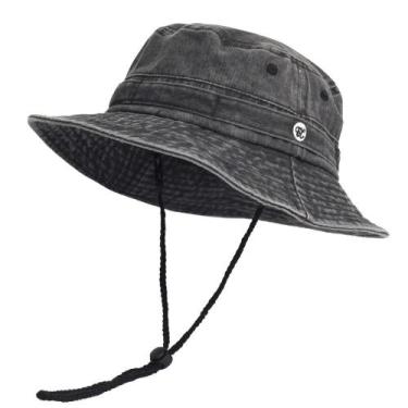 Imagem de Chapéu Balde Unissex de Algodão Lavado - Ideal para Primavera/Verão, P