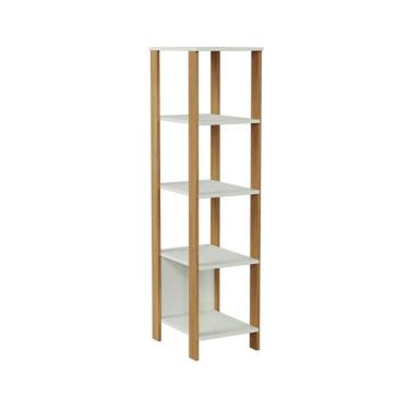 Imagem de Estante para Escritório Lanes 100% MDF Off White e Freijó