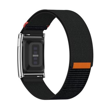 Imagem de Compatível com pulseira de bíceps WHOOP 5.0, capa de metal com alça de nylon para braço/tornozelo – suporta função ECG, serve para WHOOP 5.0 One Peak MG/Life, braçadeira respirável ajustável para uso