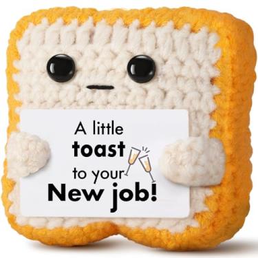 Imagem de Brinde de crochê para mulheres, homens – Presentes de parabéns feitos à mão para colegas de trabalho, amigos, filhos, filhas, funcionários, chefes – promoção divertida, mudança de carreira ou