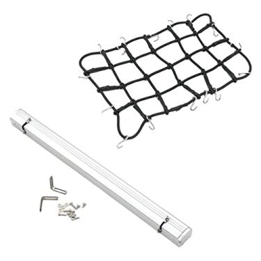 Imagem de Toldo de bagagem de carro para SCX10 D90 Crawler 1/8 1/10 - Preto prateado