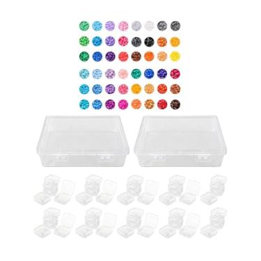 Imagem de CarpNettore Kit de Miçangas de 2,6 Mm para Artesanato, Decoração E Trabalhos Manuais, com Diversas Cores, 48 cores