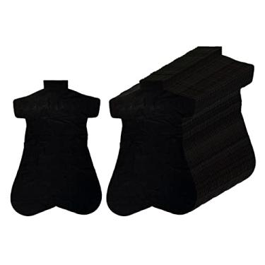 Imagem de barenx 50 peças de película descartável em forma de costas DIY máscara traseira tecido não tecido com cor preta macia e perto da parte de trás