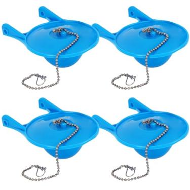 Imagem de 4 peças de substituição para vaso sanitário de 7,6 cm compatível com Gerber 99-788, fácil de instalar com corrente de aço inoxidável