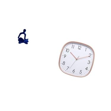 Imagem de Fenteer Coleção de Arte de Escultura de Pensador Abstrato E Relógio de Parede Digital para Escritório, Bar, Casamento, Sala de Jantar, Casa, Fazenda, Academia