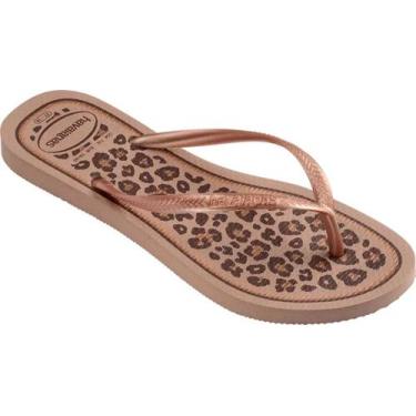 Imagem de Sandália havaianas slim animals 2025.6, Rose gold, Rose gold, 33/34