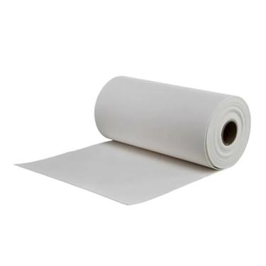 Imagem de CFMAIF Isolamento de manta de fibra cerâmica, cobertor de isolamento à prova de fogo de alta temperatura 2400F, para forja, forno de cerâmica, forno (tamanho: 610 mm x 60 m, cor: espessura: 1 mm)