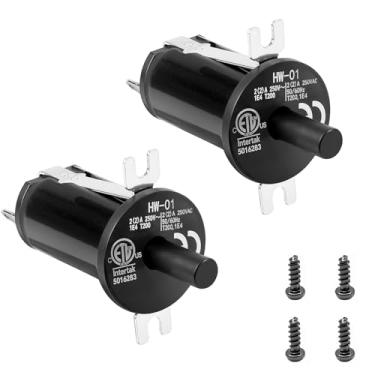 Imagem de Pacote com 2 kits de substituição de tampa/interruptor de porta, churrasqueira digital a carvão Masterbuilt Gravity Series 560/800/1050 XL + defumadores com parafusos de montagem