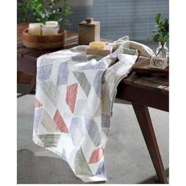 Imagem de Toalha de Banho Dohler Prisma Estampada Felpuda Algodão Mateo