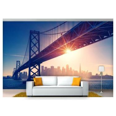 Imagem de Papel De Parede Cidade Ponte San Francisco 3D 6M² Ncd200 - Você Decora