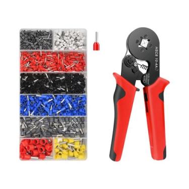 Imagem de Kit De Conectores Terminais Tubulares Isolados Para Fios E Cabos, Term