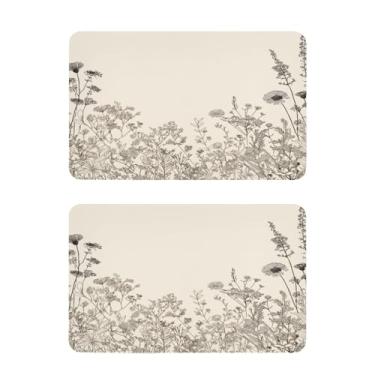 Imagem de Blueangle Conjunto de 2 ímãs de geladeira de flores pretas e brancas - Ímãs decorativos engraçados de geladeira de cozinha - Seguro para lava-louças e decoração magnética durável (406)