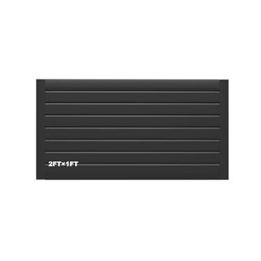 Imagem de Ciweisah Painéis de parede de ripas organizador de parede de garagem sistemas de armazenamento de parede rack de armazenamento de PVC Peg Board organizador de ferramentas de garagem (preto, 2FTx1FT)