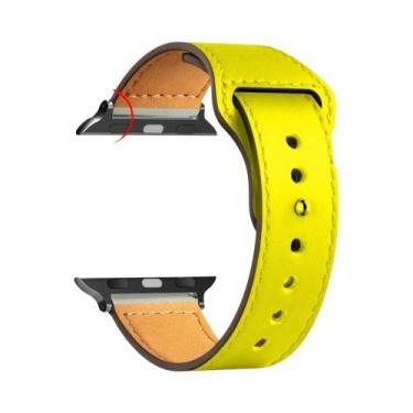 Imagem de Pulseira De Couro Unissex Para Apple Watch Series 8 9 3 4 5 6 SE 7 Ult