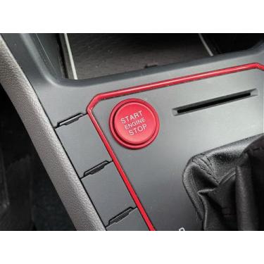 Imagem de Capa do botão Start Stop Vermelho Plug and Play - Instacarsonline