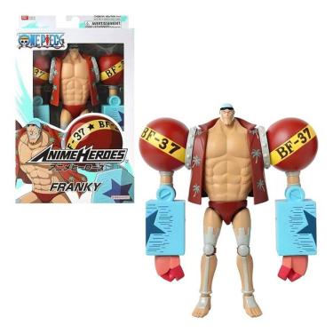 Imagem de One Piece Anime Heroes Boneco Deluxe 16 cm Articulado Franky – Bandai/Sunny