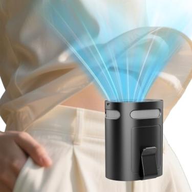 Imagem de Ventilador de cintura com clipe de ar frio - mini ventilador portátil leve sob a camisa calça fivela de cinto quadril atrás, recarregável, silencioso, ventiladores de resfriamento pessoais, o melhor