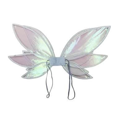 Imagem de simhoa Asas de fada - Adereço para Fantasia, Ideal para Halloween, Natal, Apresentações Teatrais e Festas à Fantasia, Branco