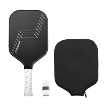 Imagem de VEVOR Pickleball Paddle, T700 Carbon Fiber Surface & Honeycomb Core, Professional Pickleball Paddle with Increased Power & Control & Spin, Pro Pickle Ball Racket for Adults, Men & Women, Black